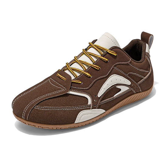 Unisex leichte Wildlederoptik Sneaker mit gepolstertem Komfortfußbett und griffiger Gumsohle EB