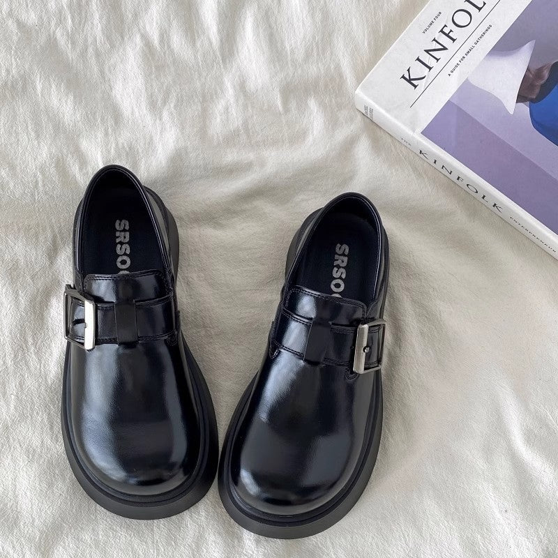 Damen Modische Chunky Clogs mit verstellbarem Schnallenverschluss und dickem Sohlenprofil EB