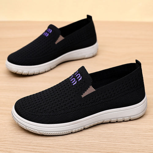 Damen Sneaker mit atmungsaktivem Strickdesign und flexiblem Fußbett EB