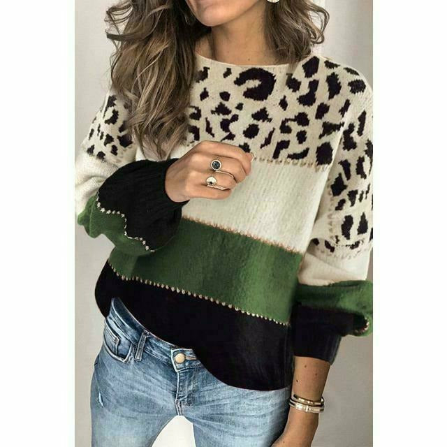 EB | Pullover mit Leoparden Print