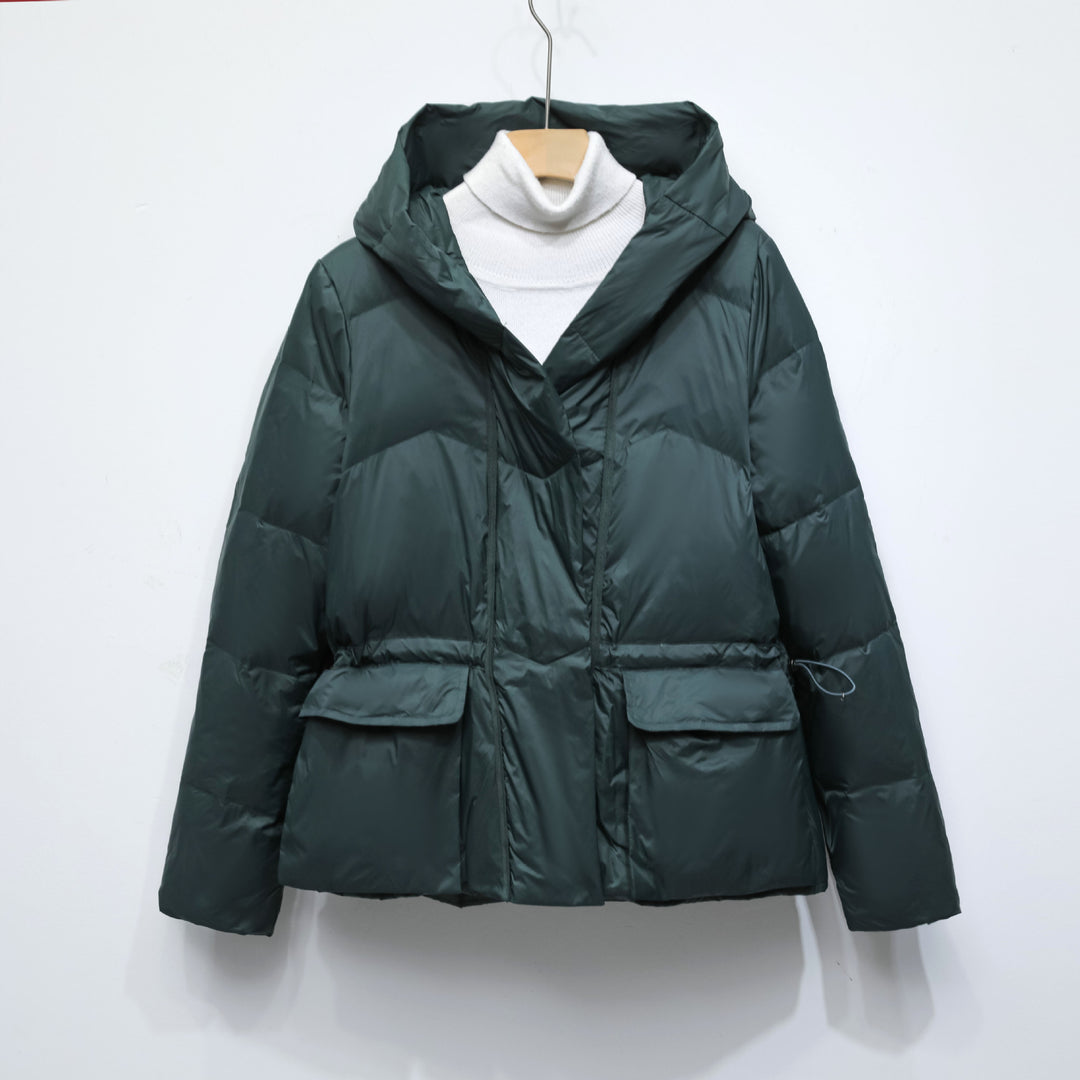 Damen Wintersteppjacke mit stylishen Taschen und Kapuze EB