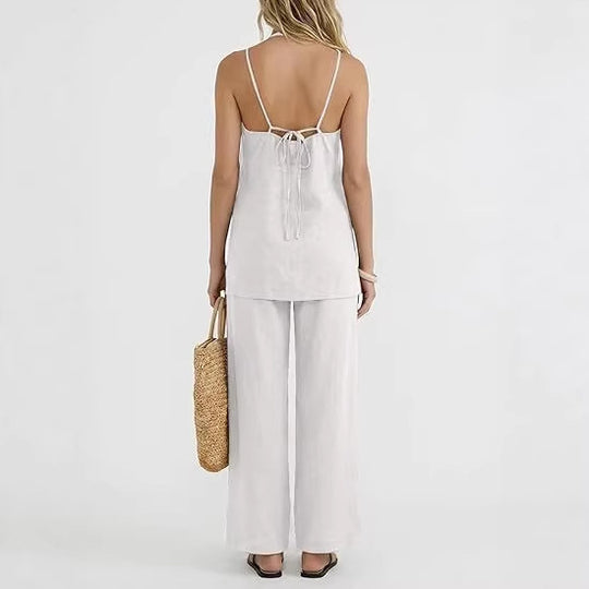 Damen Leichte und luftige Sommerhose mit Tanktop EB