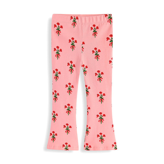 Mädchen Leggings mit floralen Applikationen EB