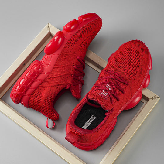 Unisex atmungsaktive Strick-Sneaker mit integrierter Luftkapsel-Dämpfung und flexibler Gummischale EB