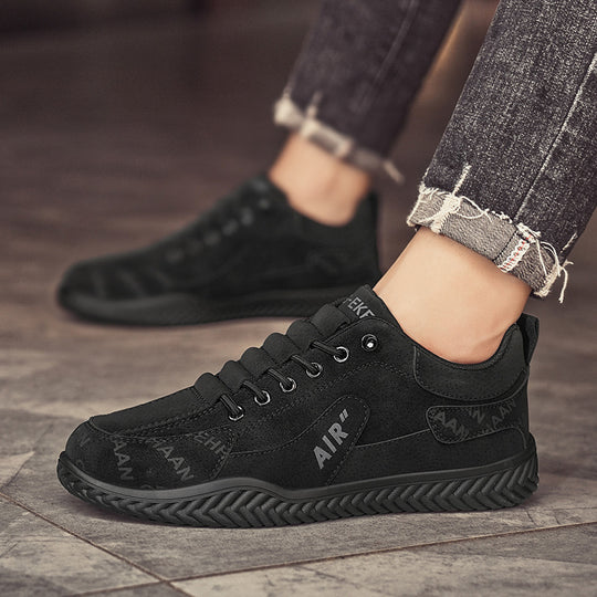 Damen lässige und sportive Sneakers mit atmungsaktiver Oberflächenstruktur EB