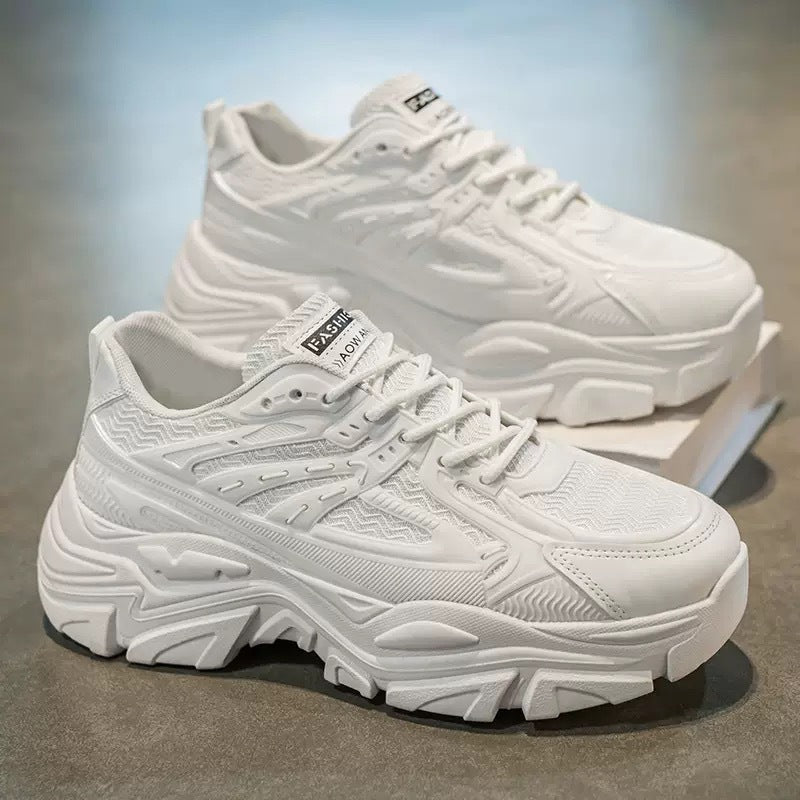 Damen Sportliche Chunky Sneakers mit elastischer Dämpfung und rutschfestem Profil EB