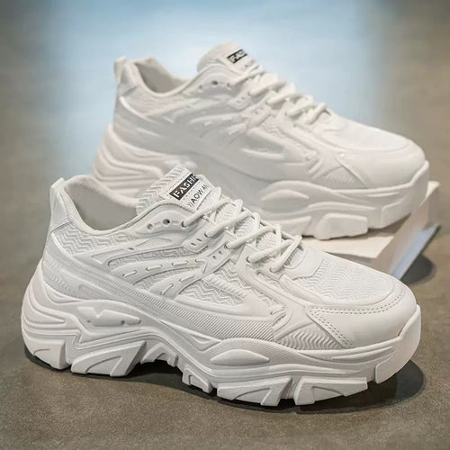 Damen Sportliche Chunky Sneakers mit elastischer Dämpfung und rutschfestem Profil EB