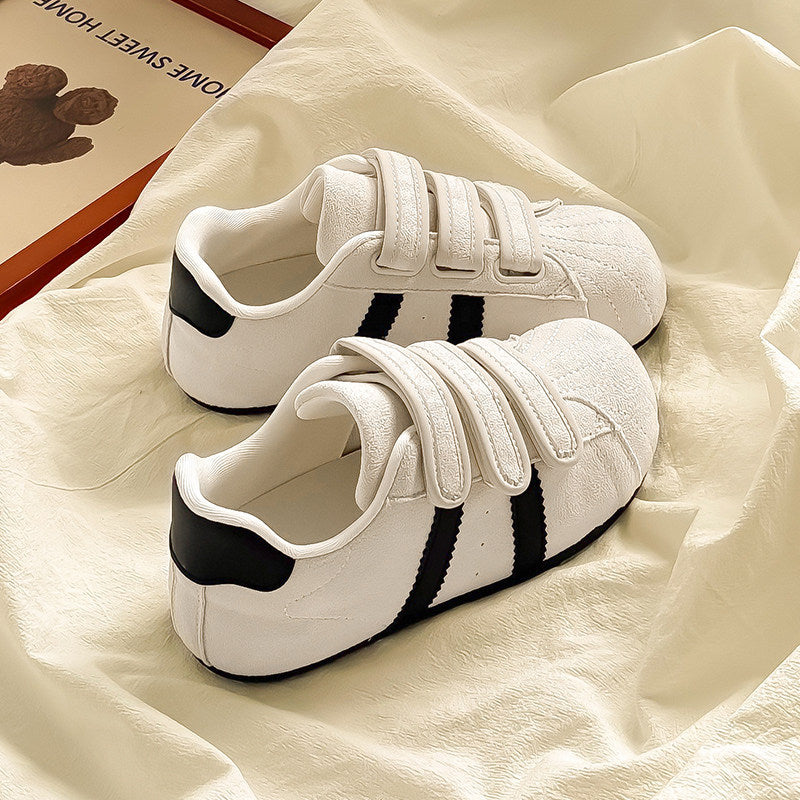 Damen Komfortable Klettverschluss-Sneaker mit Struktur-Oberfläche EB