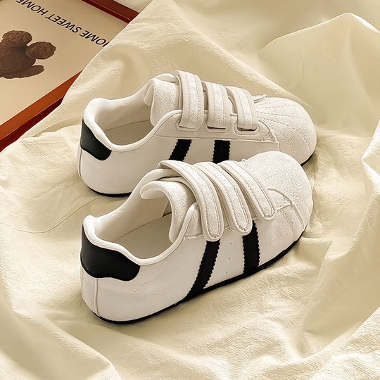 Damen Komfortable Klettverschluss-Sneaker mit Struktur-Oberfläche EB