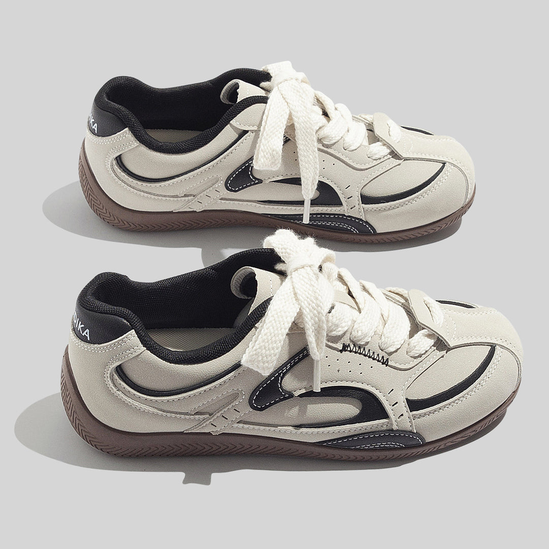 Damen Sportliche Sneaker mit rutschfester Gummisohle und atmungsaktiver Struktur EB