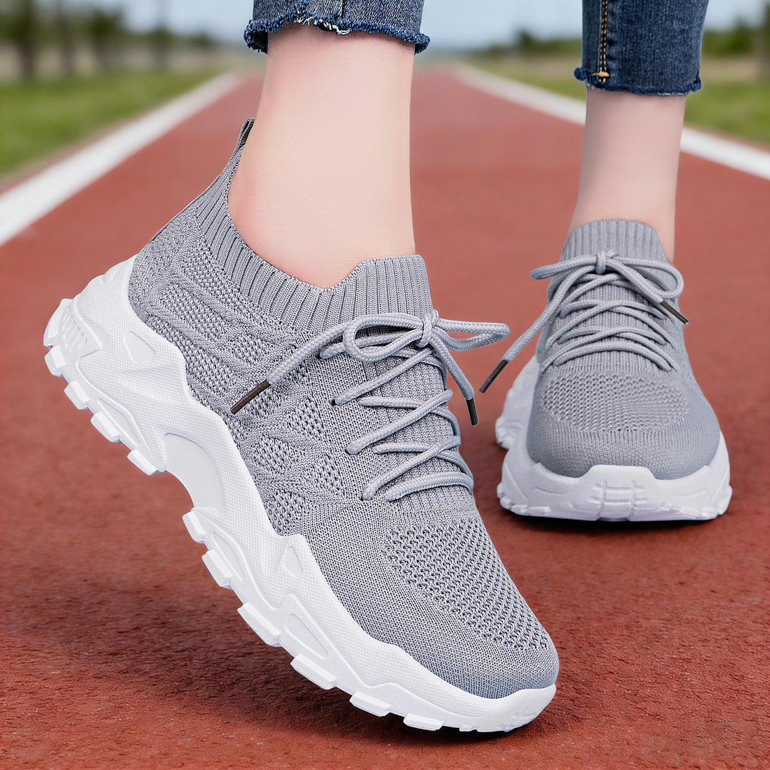 Damen Atmungsaktive Lauf-Sneaker mit flexiblem Design und rutschfester Sohle EB