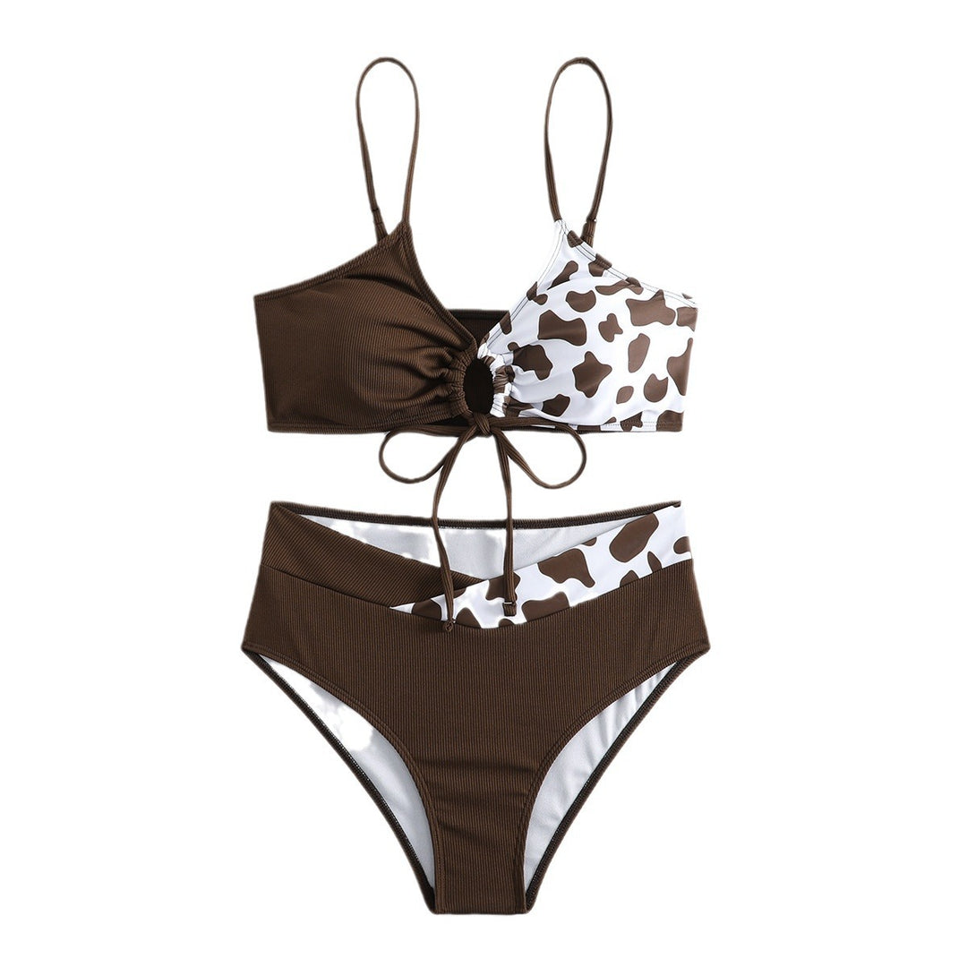 Damen Triangel-Bikini mit verstellbaren Bindebändern und innovativem Design EB