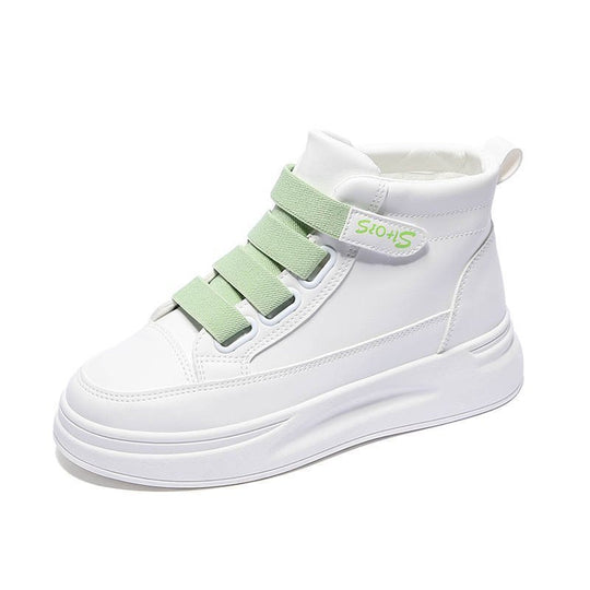 Damen Sportliche High-Top Sneakers mit verstellbaren Riemen EB