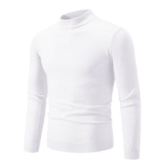 Herren Rollkragenpullover aus weichem Strickmaterial EB