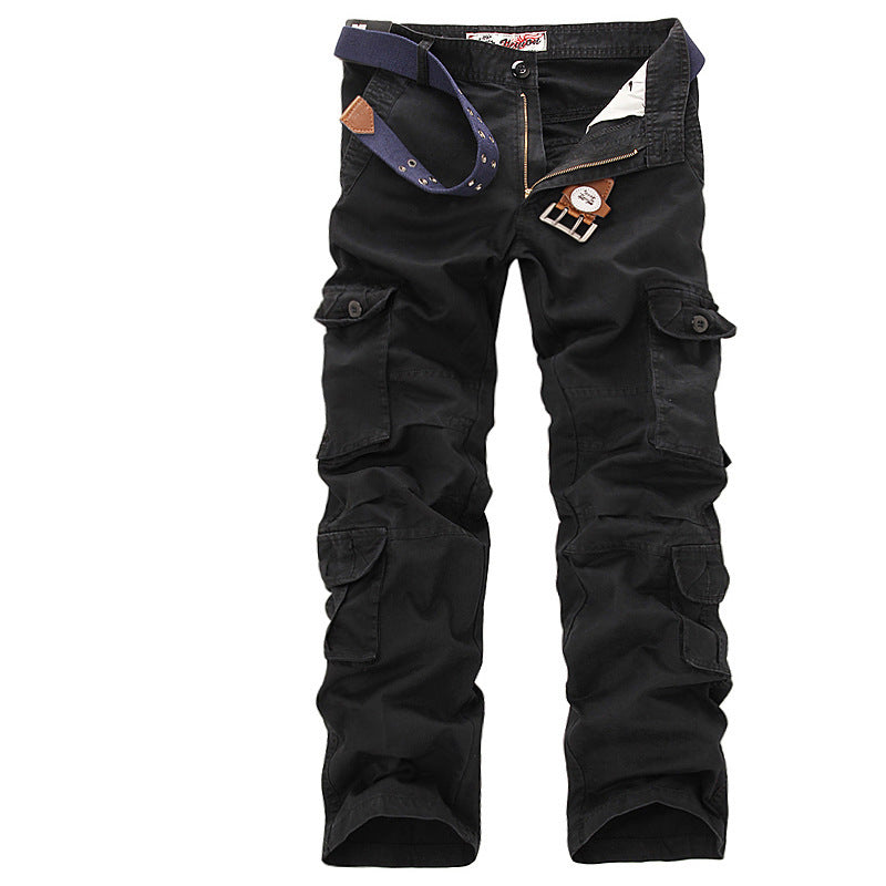 Herren Multifunktionale Cargo-Hose mit verstellbarem Bund und zahlreichen Taschen EB