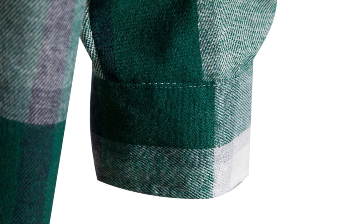 Herren Freizeit-Hemdjacke mit praktischer Kapuze und modernem Karomuster EB