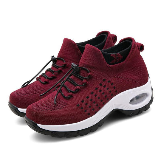 Damen Sportliche Strick-Sneaker mit dämpfendem Sohlenprofil EB