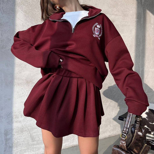 Damen sportlicher Sweatpullover mit Reißverschluss EB
