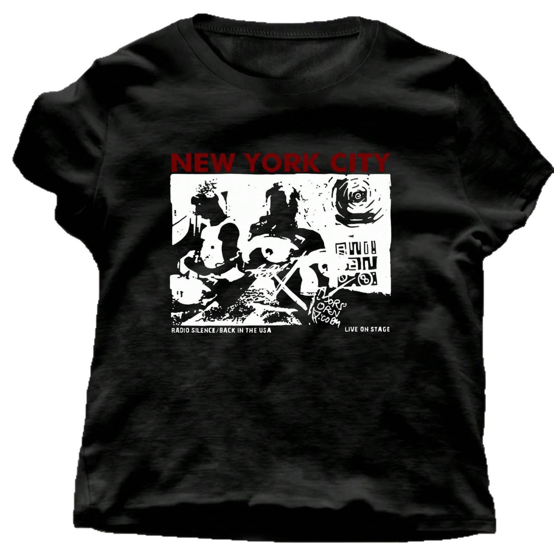 Damen Grafik T-Shirt mit kreativem New York City Motiv EB