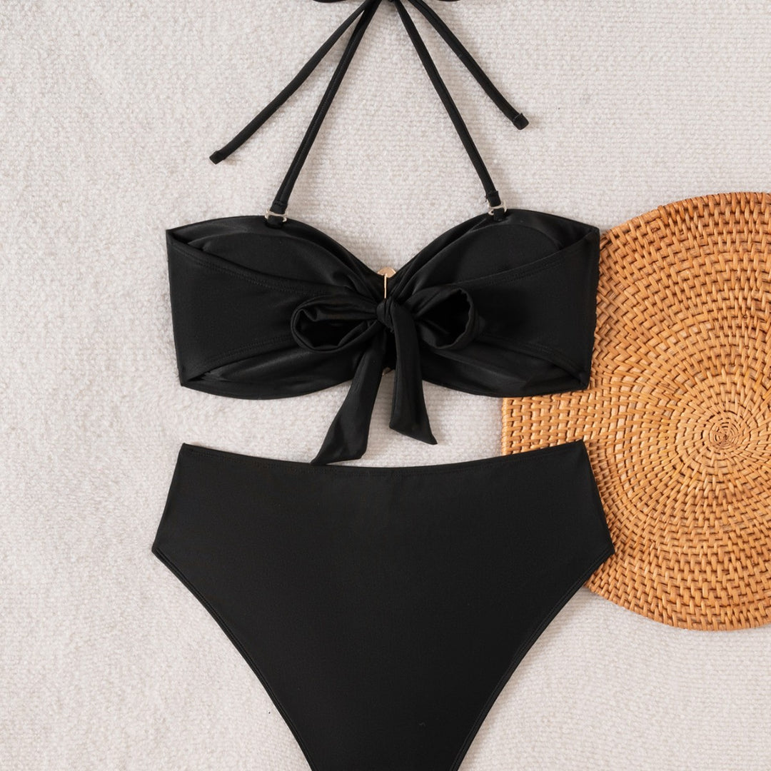 Damen Hochwertiger Bikini mit verstellbarem Oberteil und eleganter Schnalle EB