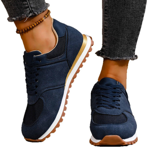 Damen Sportliche Sneakers mit atmungsaktiver Mesh-Oberfläche und rutschfester Sohle EB
