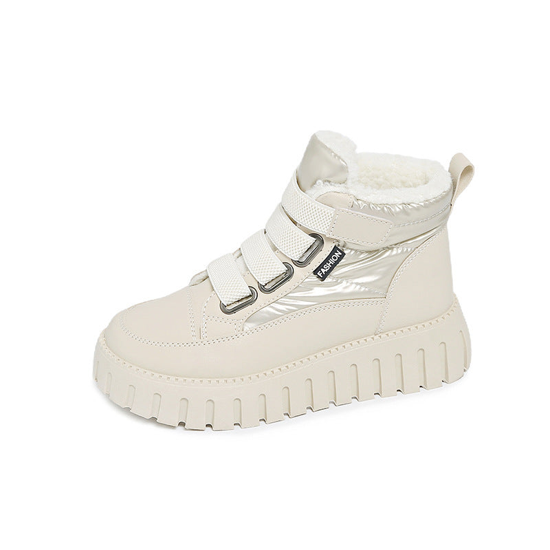 Damen Trendige Winterstiefel mit gepolsterter Innensohle und rutschfester Profilsohle EB