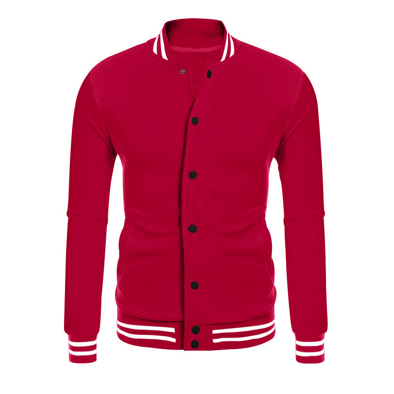 Herren Sport-Jacke im College-Stil mit praktischen Taschen und modernem Schnitt EB