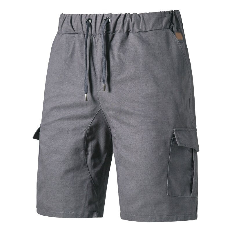 Herren lockere Cargo-Shorts mit praktischen Taschen und elastischem Bund EB