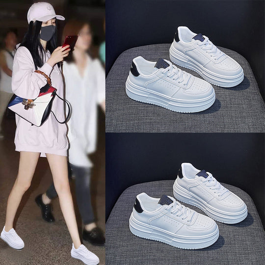Damen Sneakers im sportlich-eleganten Design mit dicker Plateausohle EB