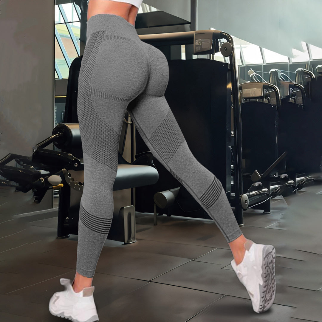 Damen Sport-Leggings mit hohem Bund und atmungsaktivem Design EB