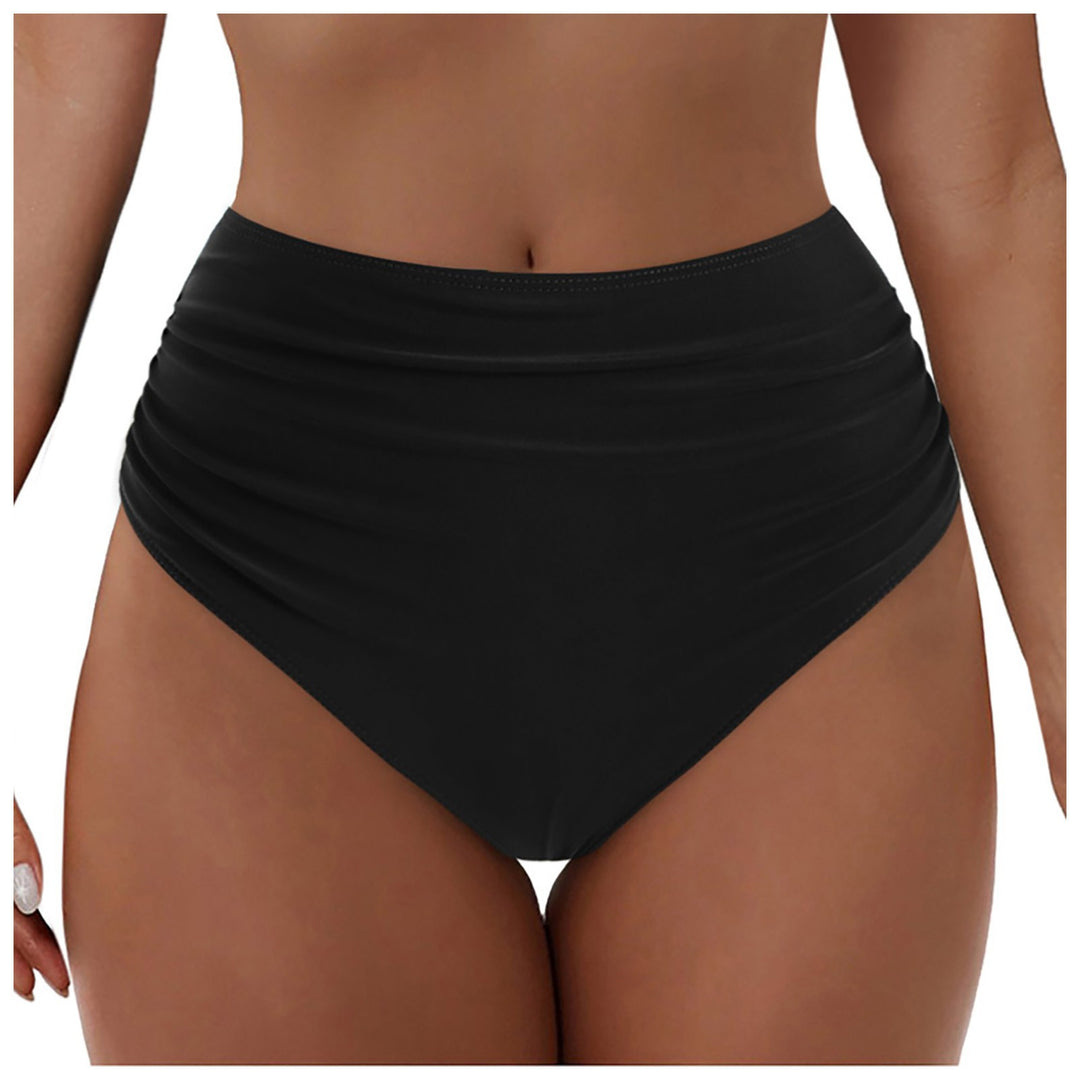 Damen Hochgeschnittenes Bikini-Höschen mit Rüschendetails EB