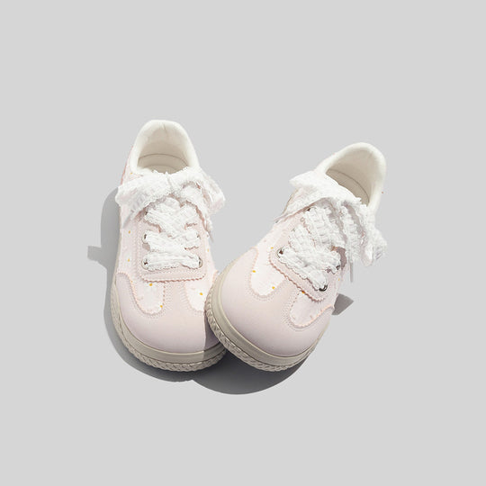 Damen Sneakers mit verspieltem Blumenmuster und rutschfester Sohle EB