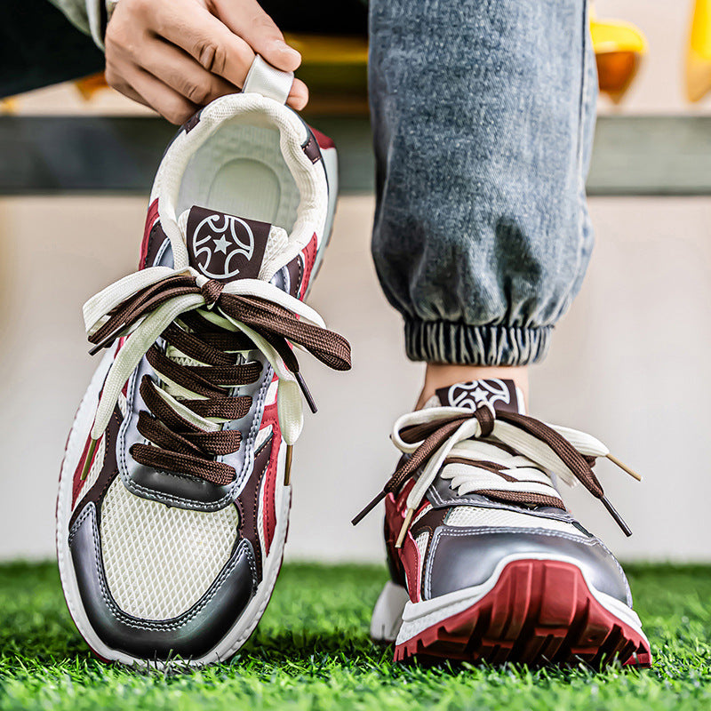 Damen sportliche Lauf-Sneaker mit atmungsaktiver Mesh-Oberfläche und stoßdämpfender Sohle EB