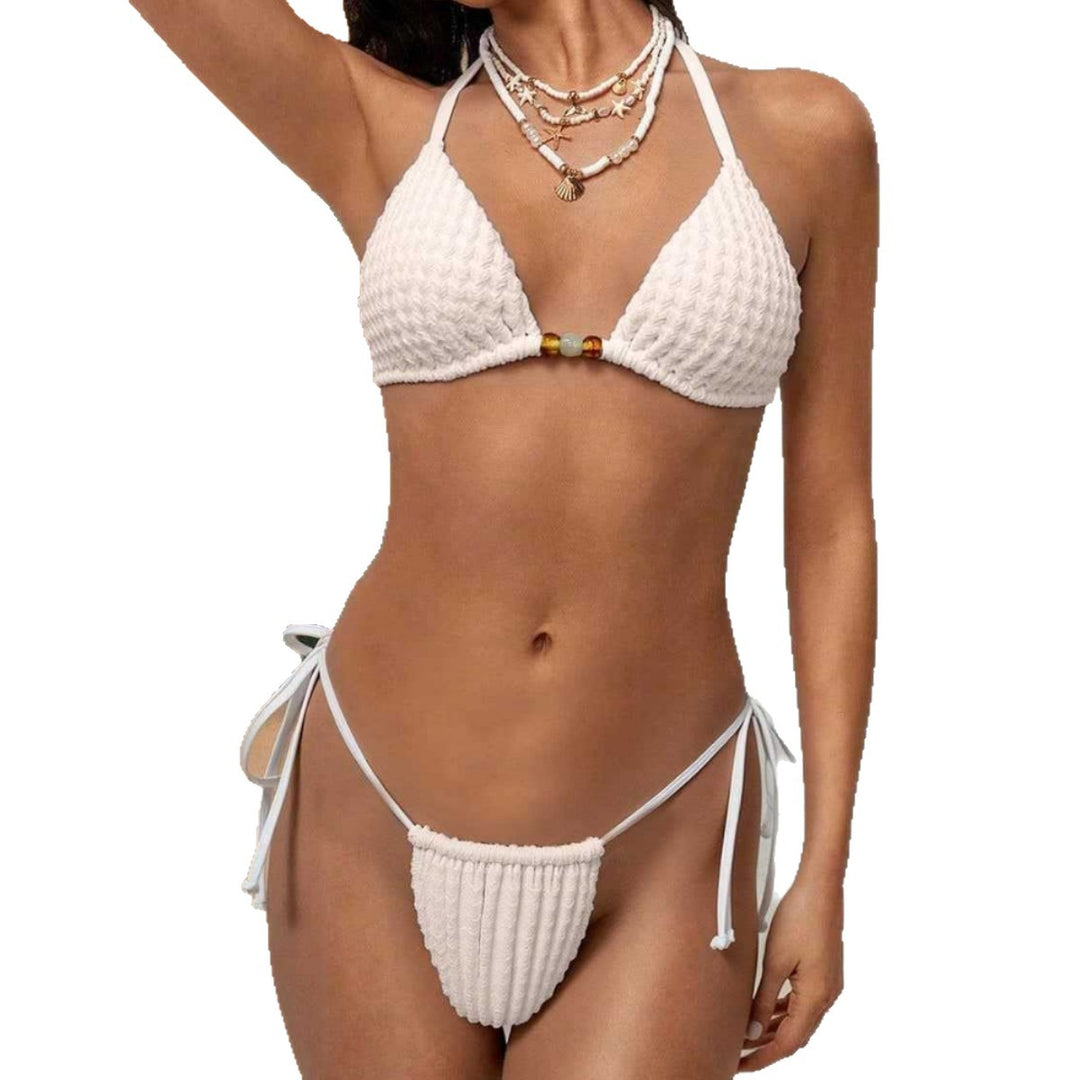 Damen Triangel-Bikini mit akzentuiertem Bindeband EB