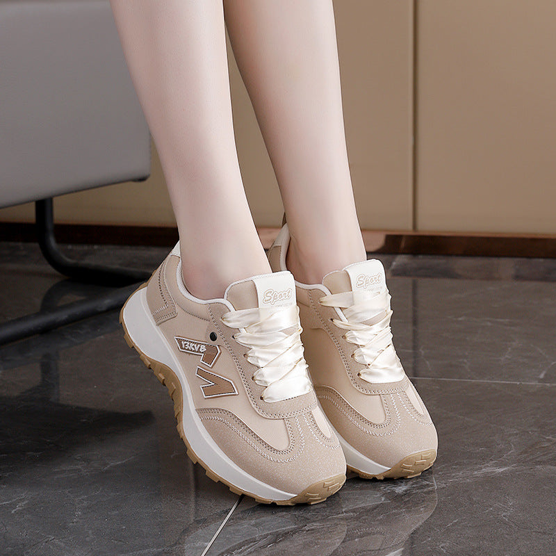 Damen Trendige Plattform Sneakers EB