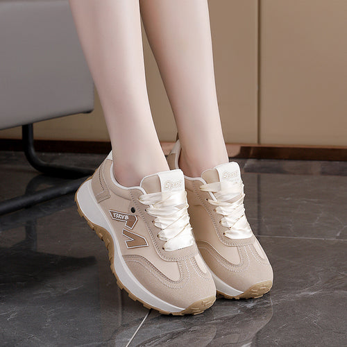 Damen Trendige Plattform Sneakers EB