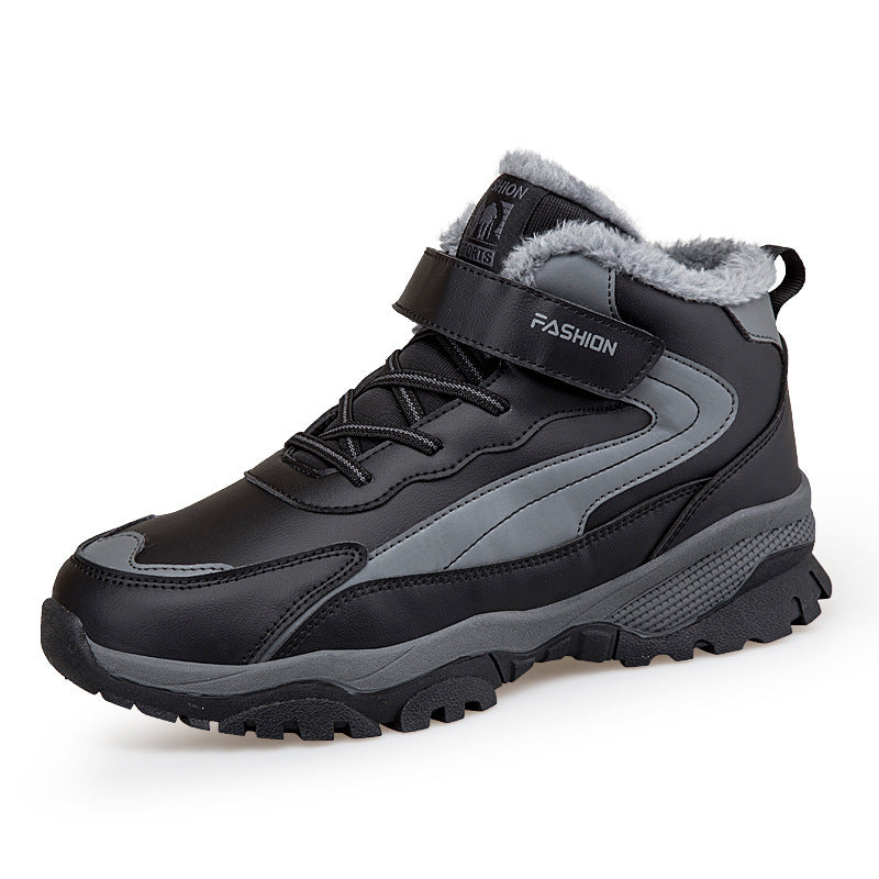Damen Warm gefütterte Winterstiefel mit rutschfester Sohle und verstellbarem Klettverschluss EB