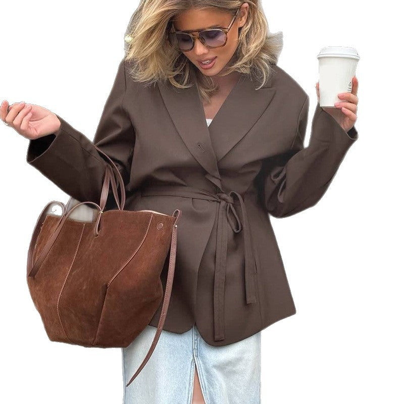 Damen modischer, taillierter Blazer EB