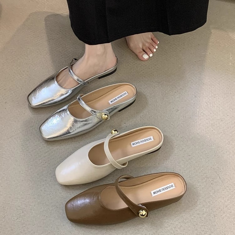 Damen elegante Mary Jane Schuhe mit modischem Riemchen EB