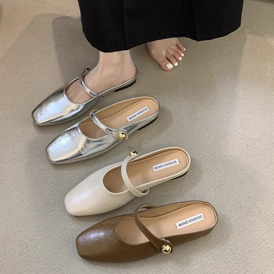 Damen elegante Mary Jane Schuhe mit modischem Riemchen EB