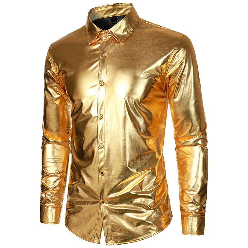 Herren Metallic Hemd EB