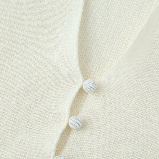 Damen plissiertes Midi-Kleid mit eleganter Knopfleiste und V-Ausschnitt EB