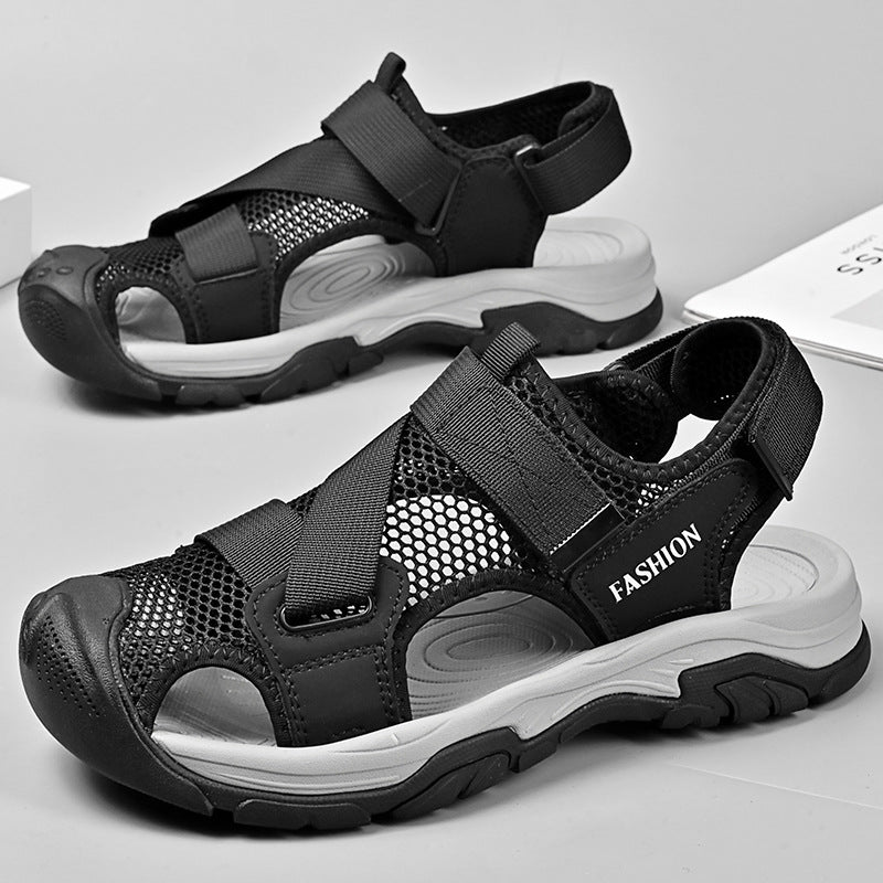 Damen Atmungsaktive Sport-Sandalen mit rutschfester Sohle und verstellbaren Riemen EB