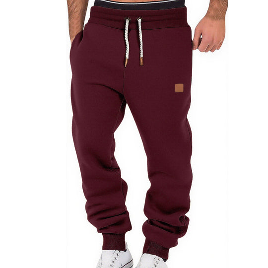 Herren nan komfortable Jogginghose aus hochwertiger Baumwollmischung mit elastischem Bund Kordelzug und Bündchen EB
