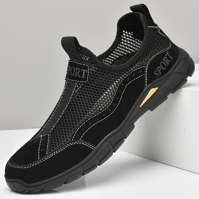 Herren Atmungsaktive Netzsneaker mit rutschfester Sohle EB