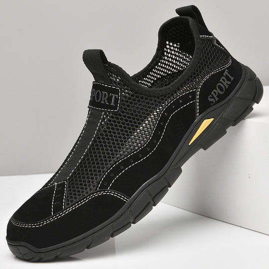 Herren Atmungsaktive Netzsneaker mit rutschfester Sohle EB
