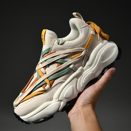 Damen Sportliche Chunky Sneakers mit innovativer Schnürtechnologie EB
