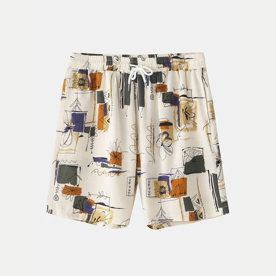Damen modisches Kurzarm-Set mit floralem Muster EB