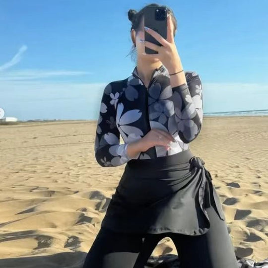 Damen Elegantes und fließendes Strandkleid EB