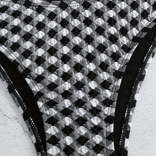Damen lässiger Crop-Top Bikini EB